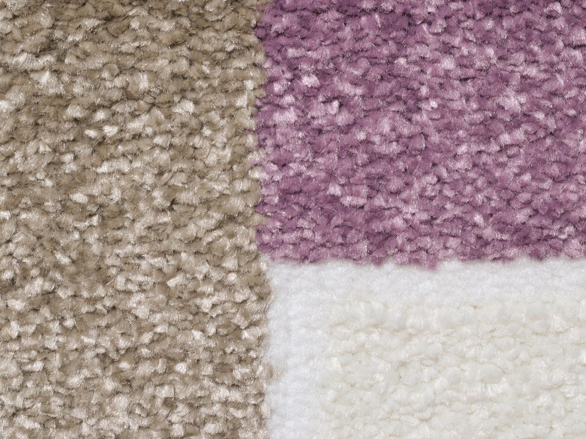 OLIVIA kortpolig vloerkleed met geometrisch patroon