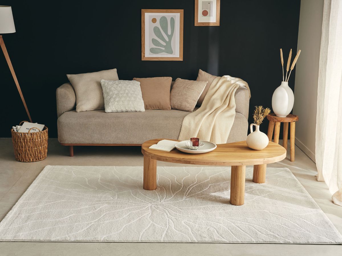 Tapis poils courts NORMA motif abstrait