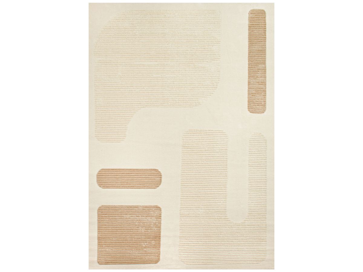 Tapis poils courts NAOMIE motif géometrique