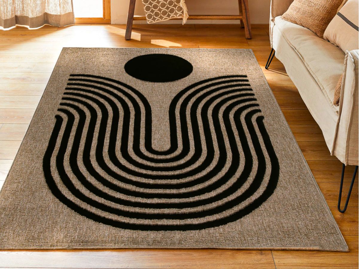 BETINA laagpolig vloerkleed met abstract patroon