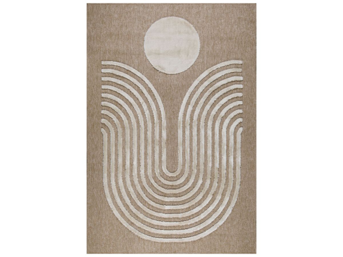 BETINA laagpolig vloerkleed met abstract patroon