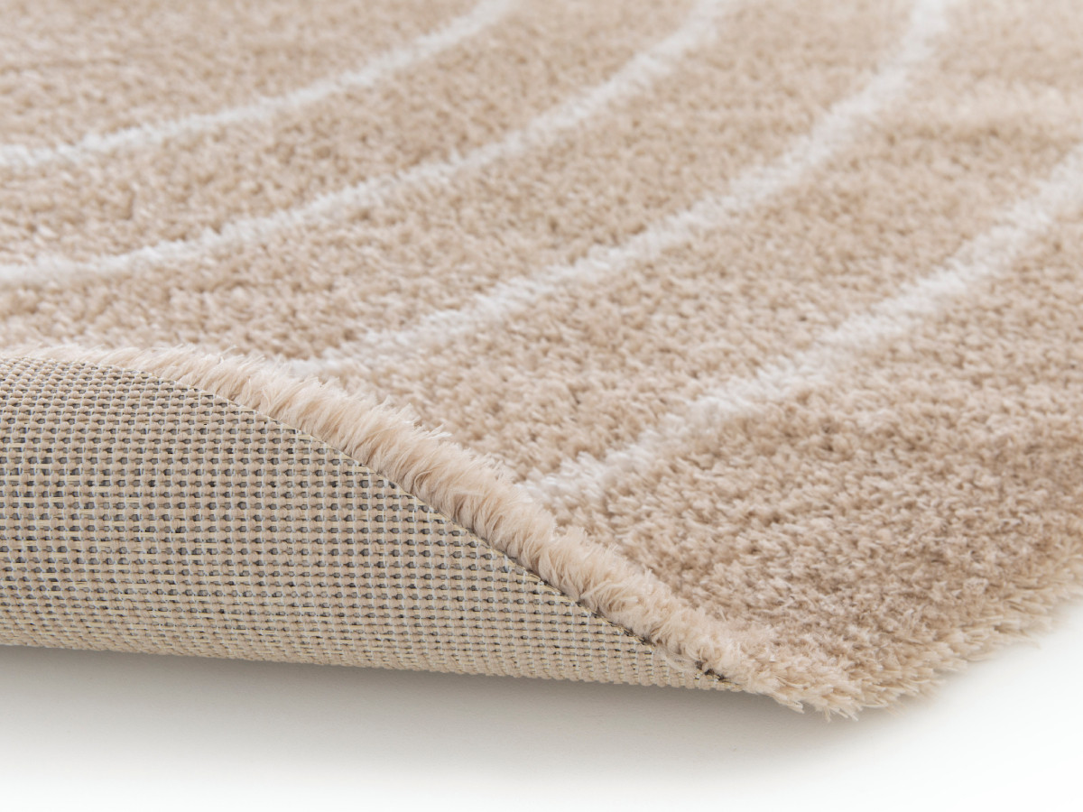 Tapis poils long YUNA motif abstrait