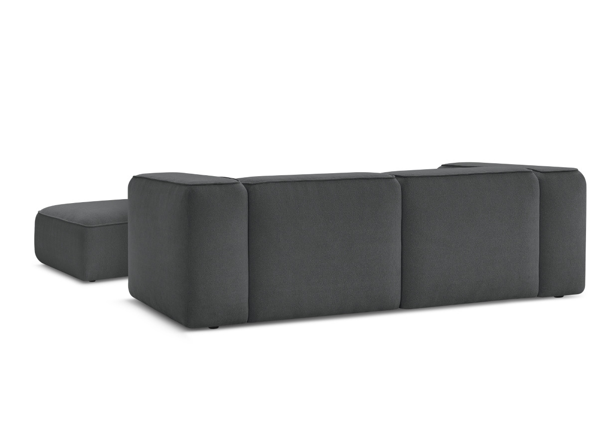 Canapé droit fixe 2 places ZEPHYR avec pouf