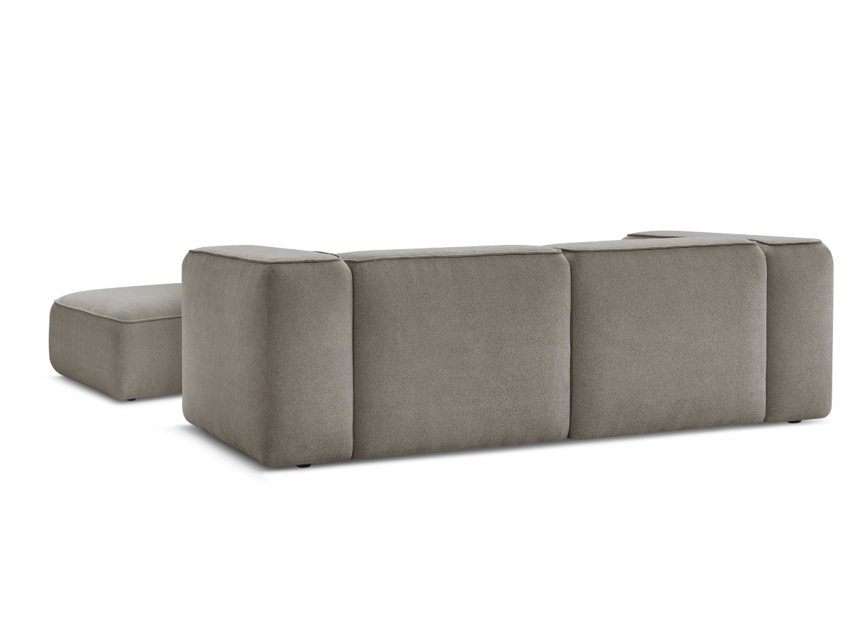 Canapé droit fixe 2 places ZEPHYR avec pouf