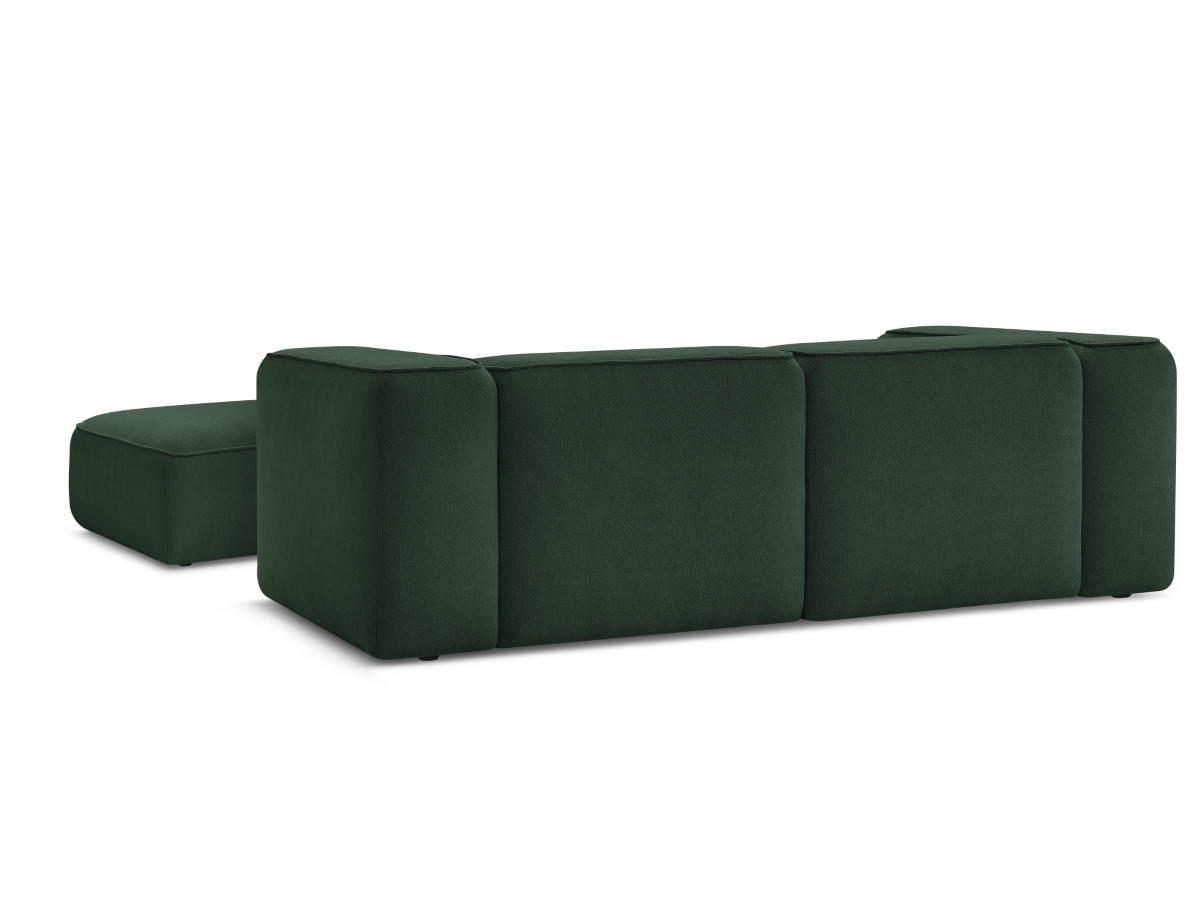 Canapé droit fixe 2 places ZEPHYR avec pouf