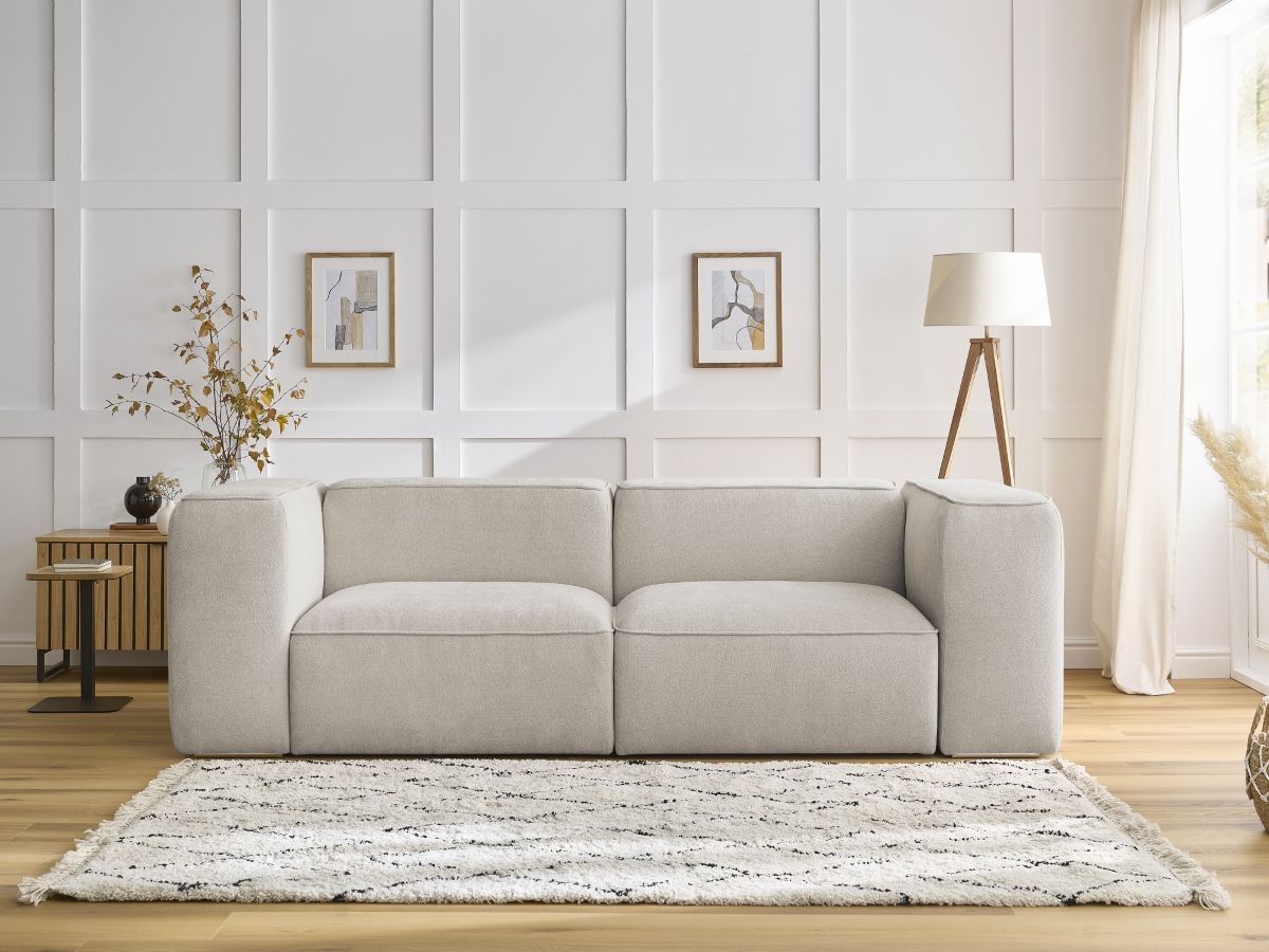 Canapé droit 2 places ZEPHYR beige — vue 5