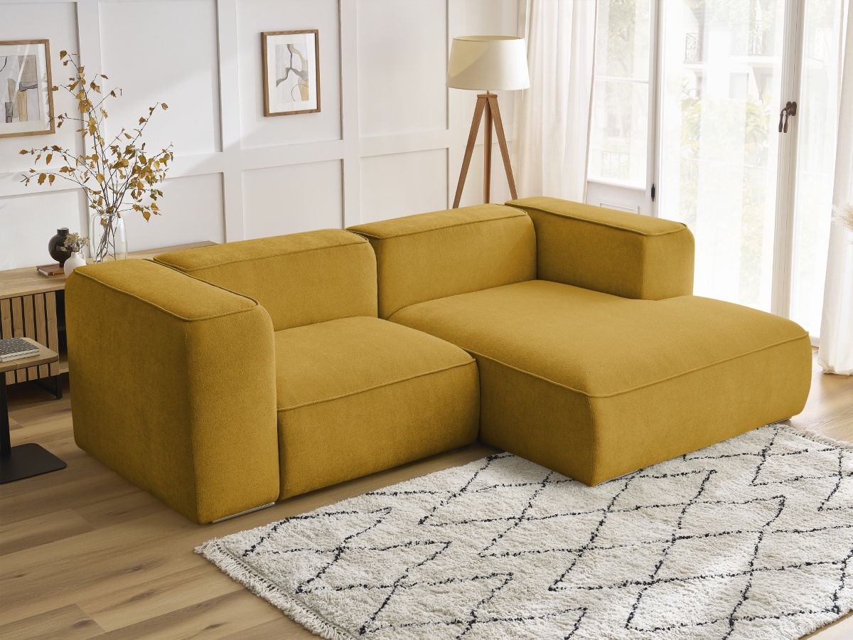 Canapé d'angle fixe compact ZEPHYR