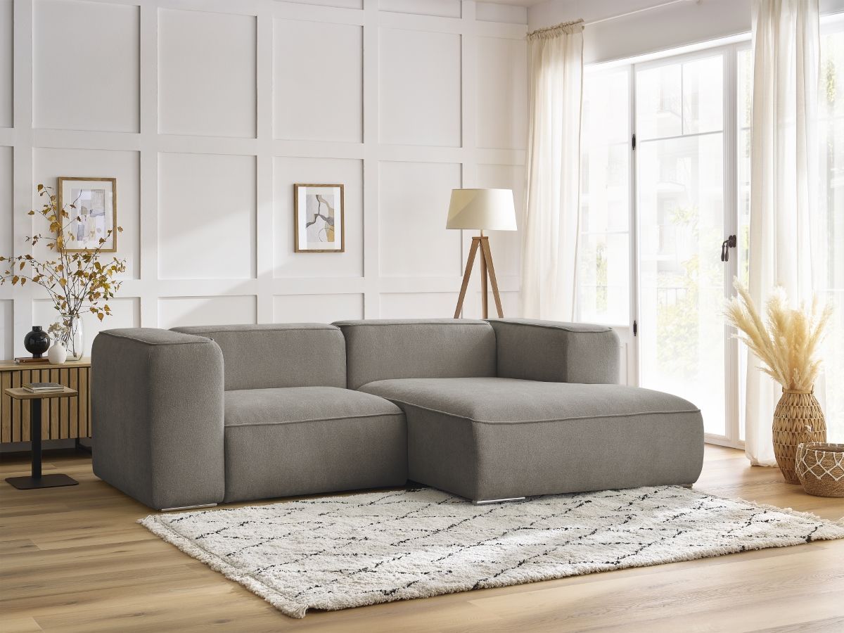 Canapé d'angle compact ZEPHYR taupe — vue 5