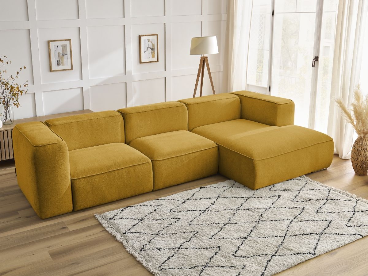 Canapé d'angle ZEPHYR jaune — vue 5