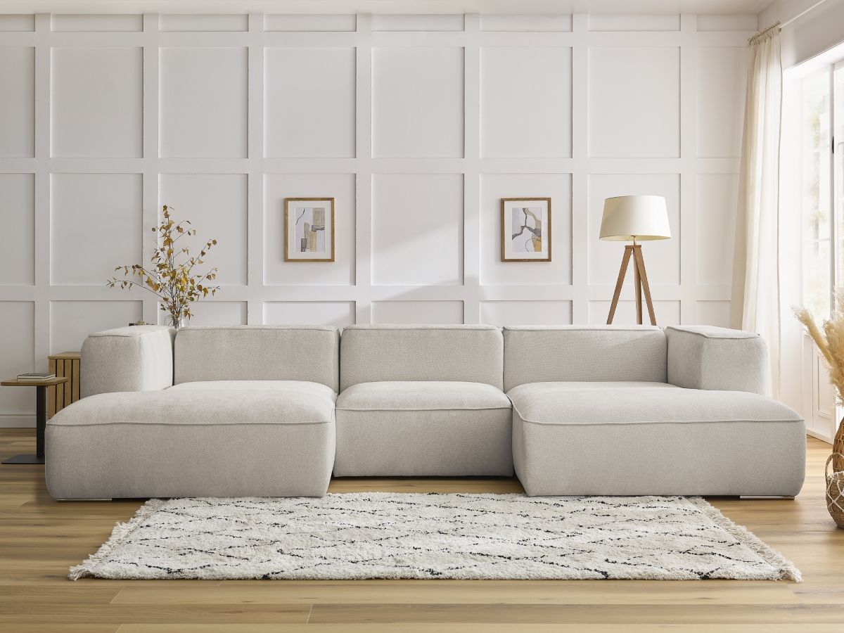 Canapé panoramique ZEPHYR beige — vue 5