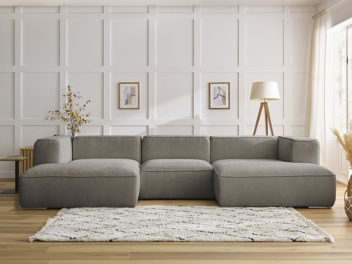 Canapé panoramique ZEPHYR taupe — vue 5