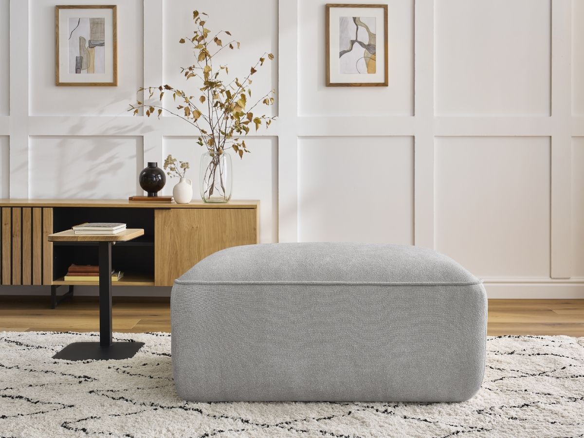 Pouf ZEPHYR gris clair — vue 5