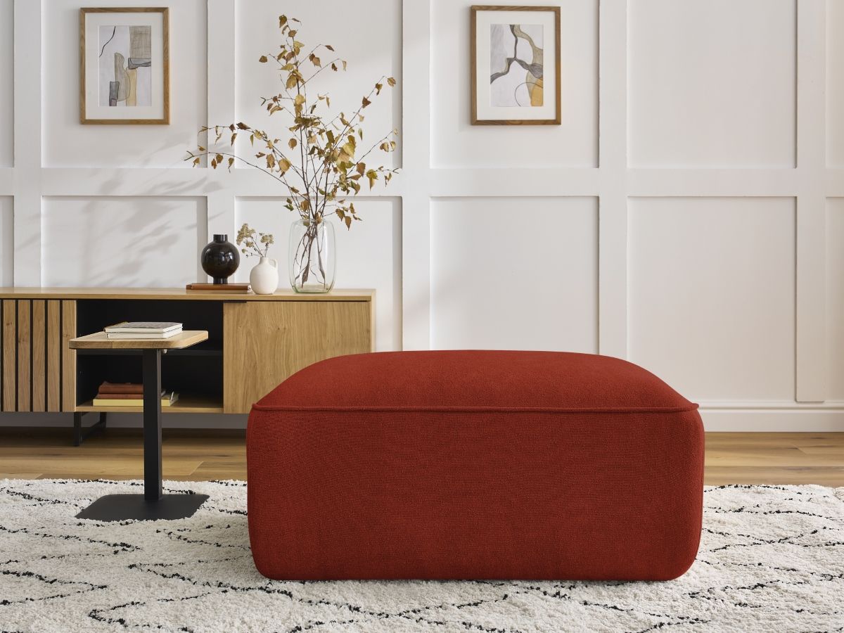 Pouf ZEPHYR orange — vue 5
