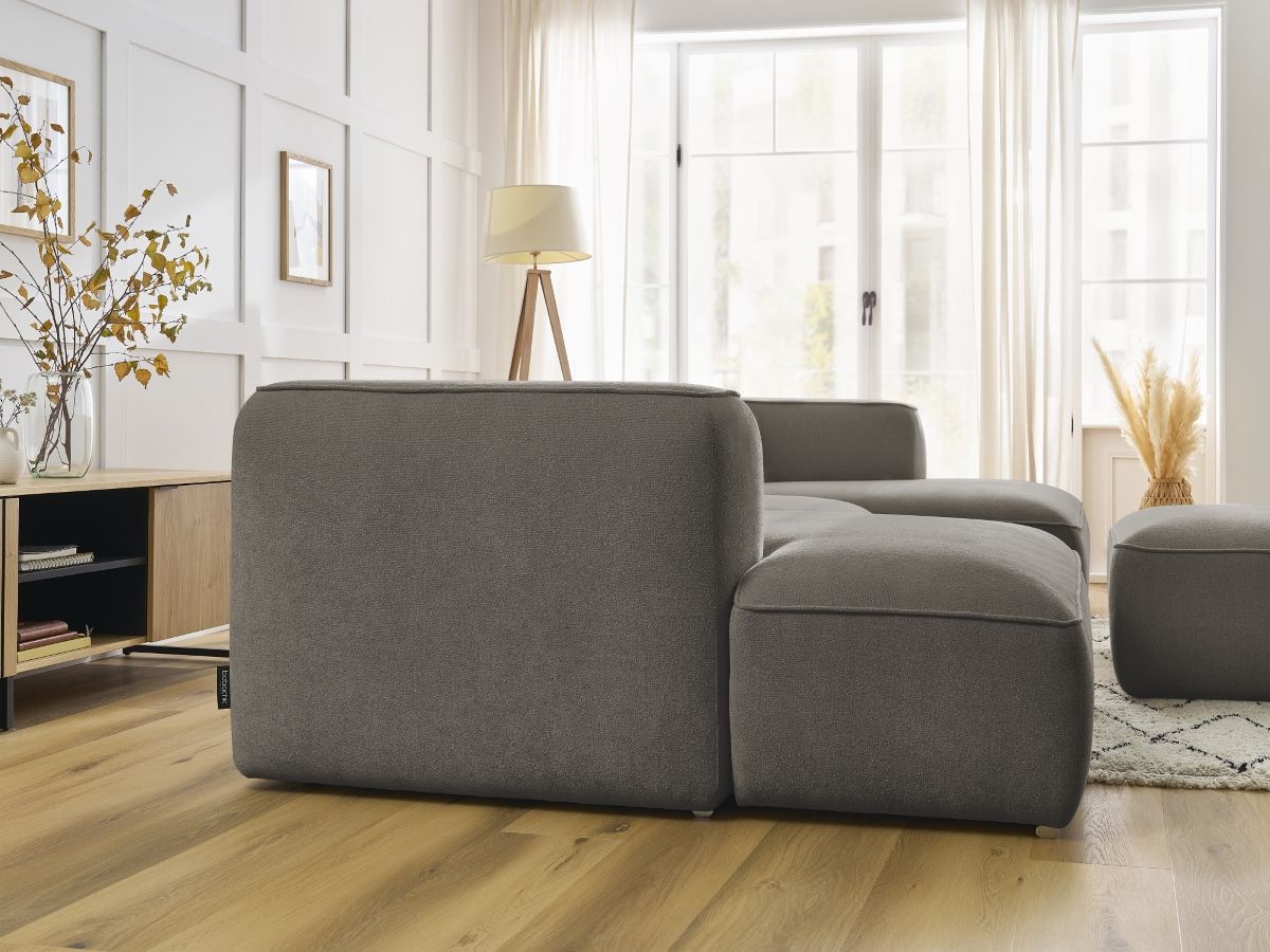 ZEPHYR vaste panoramabank met poef