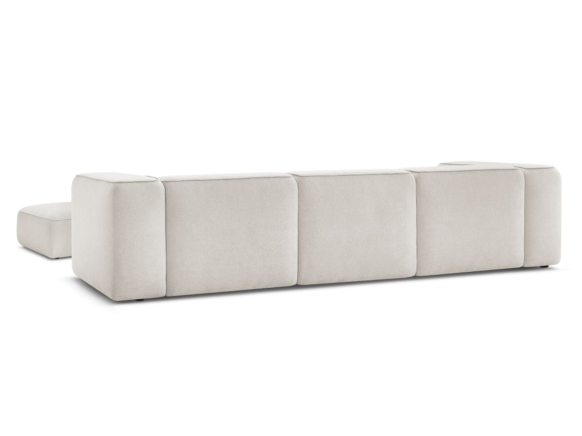 Canapé droit fixe 3 places ZEPHYR avec pouf