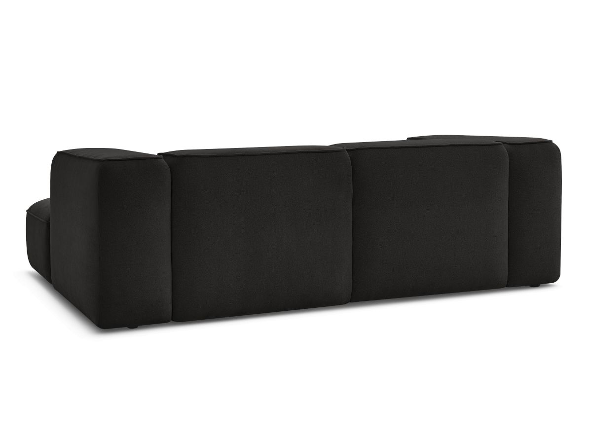 Canapé d'angle fixe compact ZEPHYR avec pouf