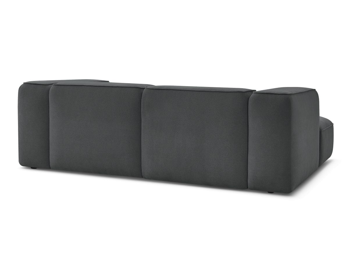 Canapé d'angle fixe compact ZEPHYR avec pouf