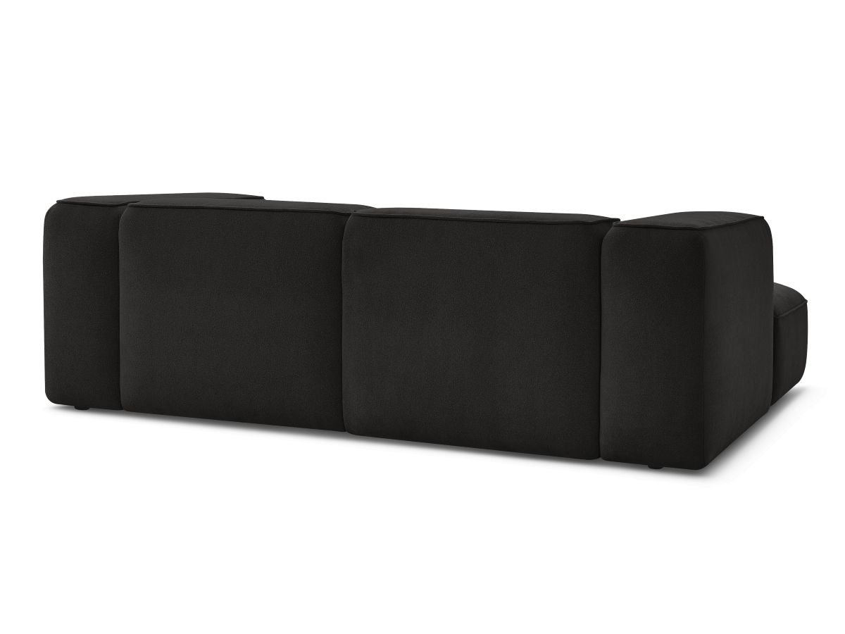Canapé d'angle fixe compact ZEPHYR avec pouf