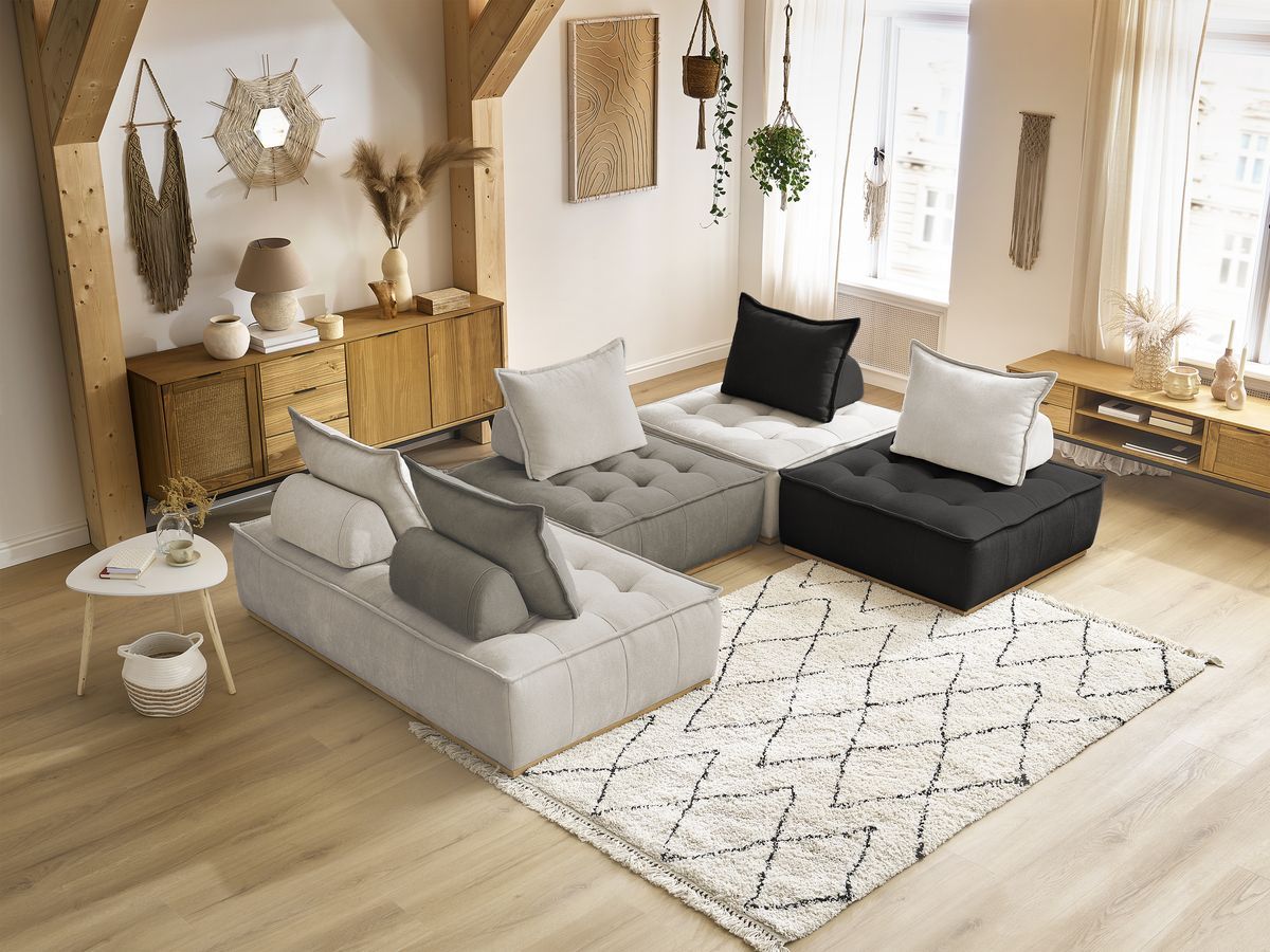 Canapé panoramique modulable ELISA multicolore — vue 5