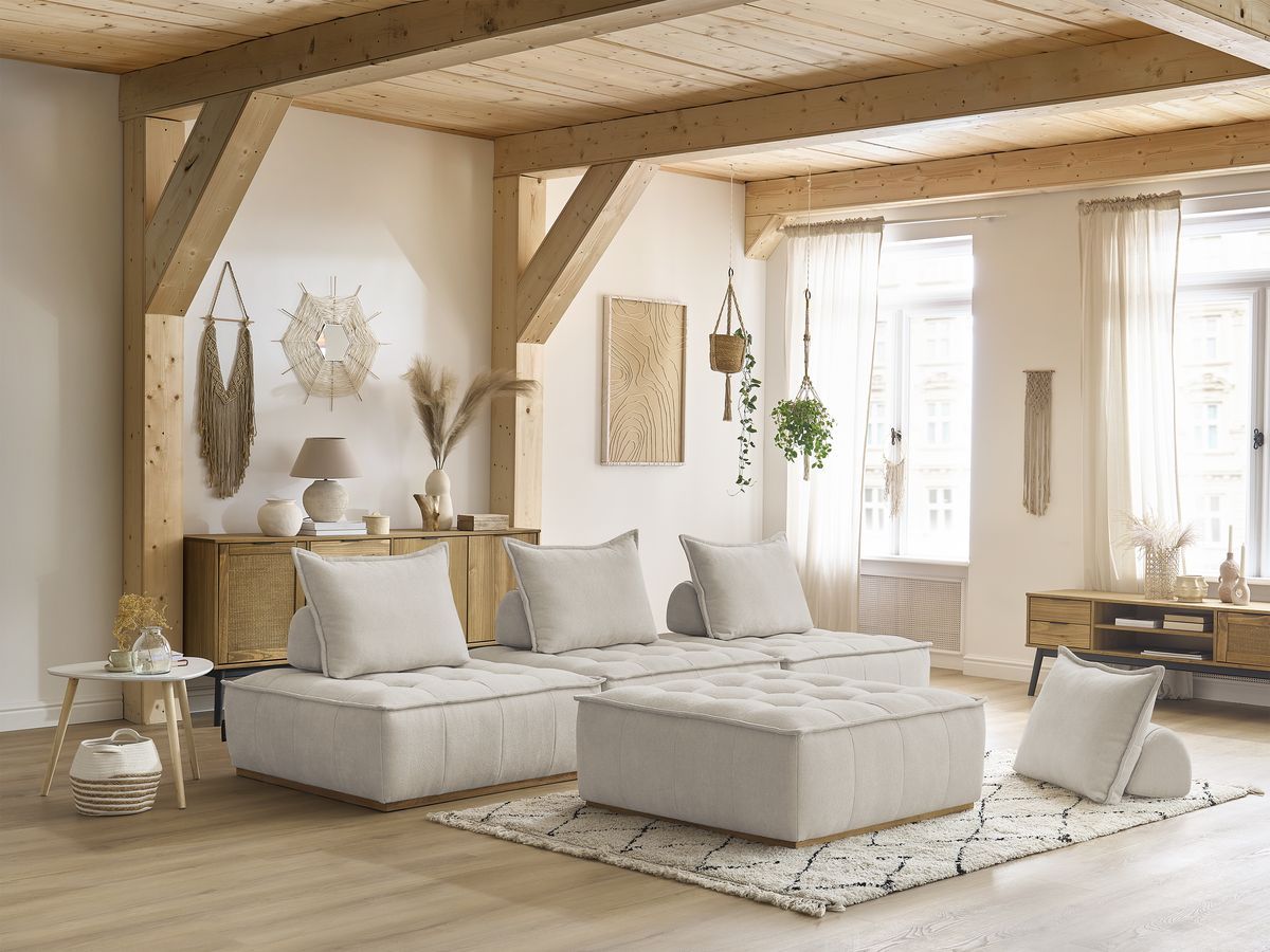 Canapé droit modulable ELISA beige — vue 5