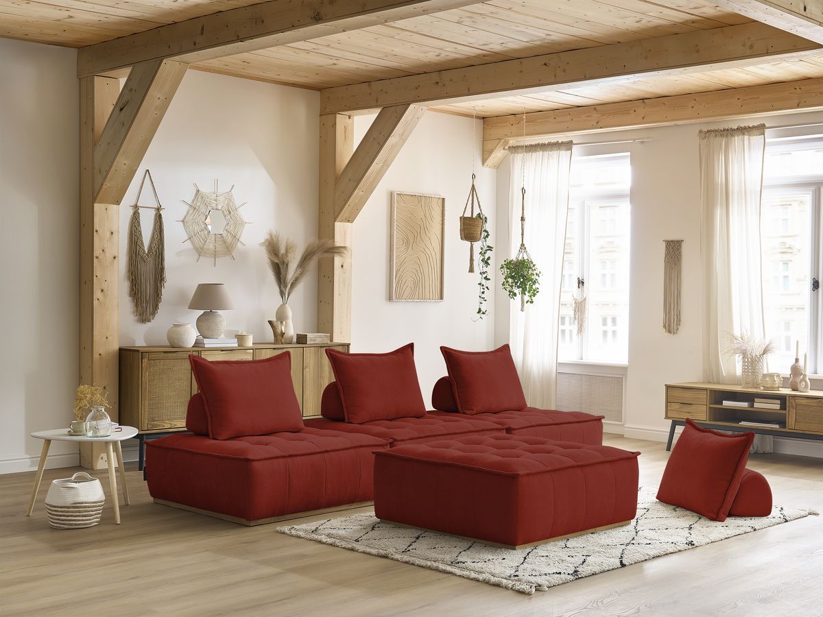 Canapé droit modulable ELISA orange — vue 5