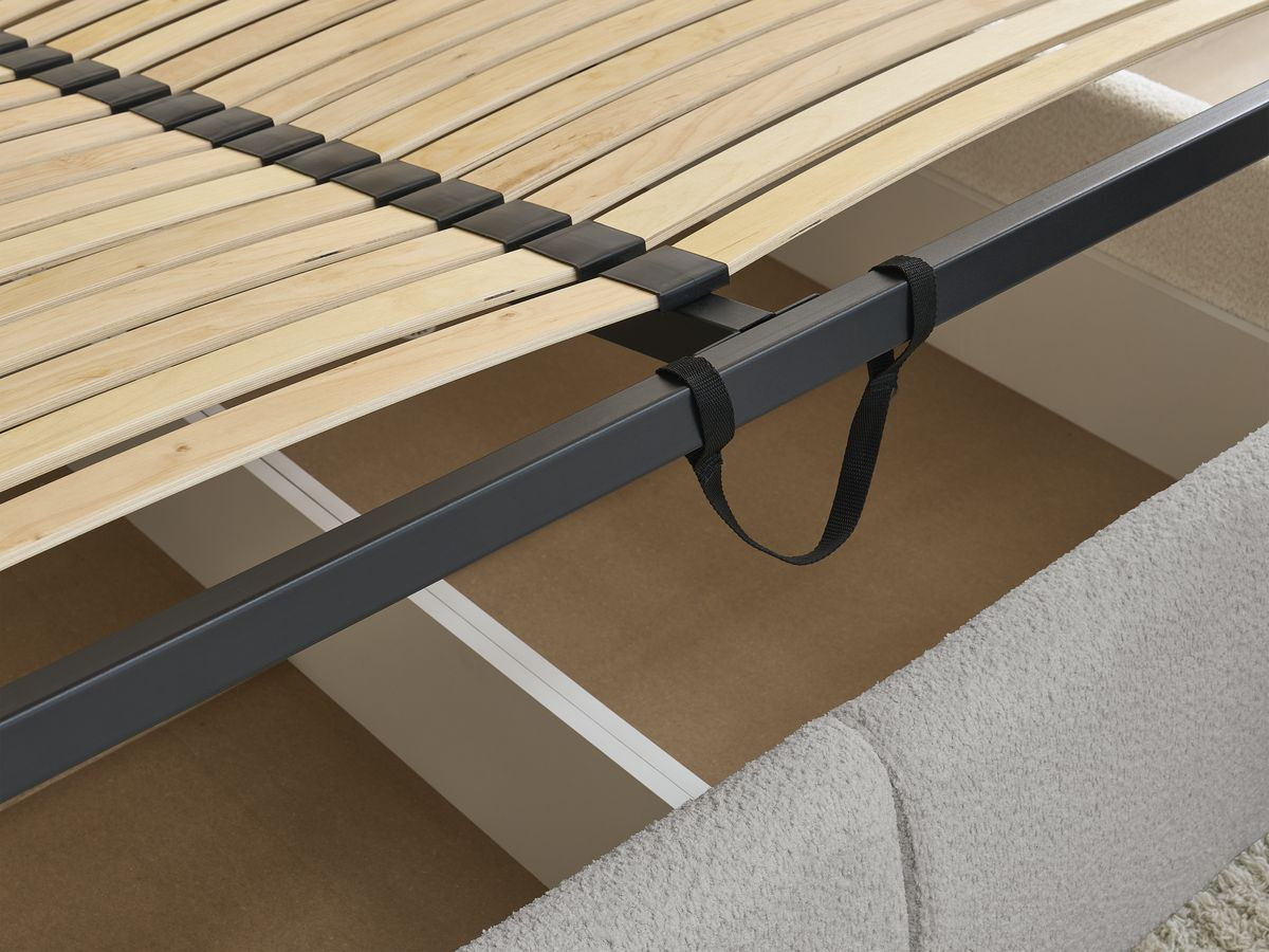 Canapé d'angle fixe EVEREST tissu chiné - Orange - Angle droit - 10 coussins