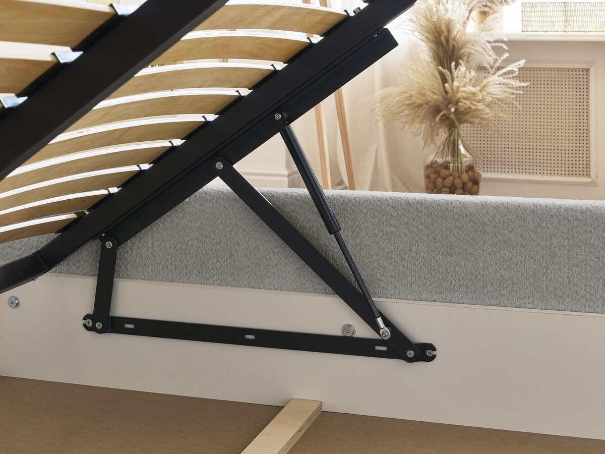 Canapé d'angle fixe EVEREST tissu chiné - Orange - Angle droit - 10 coussins