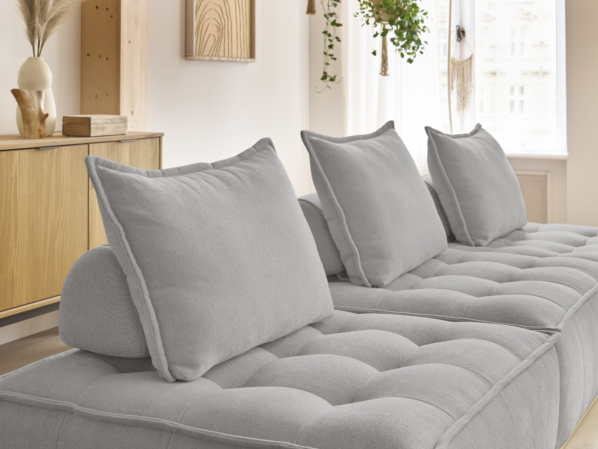 ELISA modulaire panoramabank met 3 eenpersoonsfauteuils en 1 tweepersoonsfauteuil