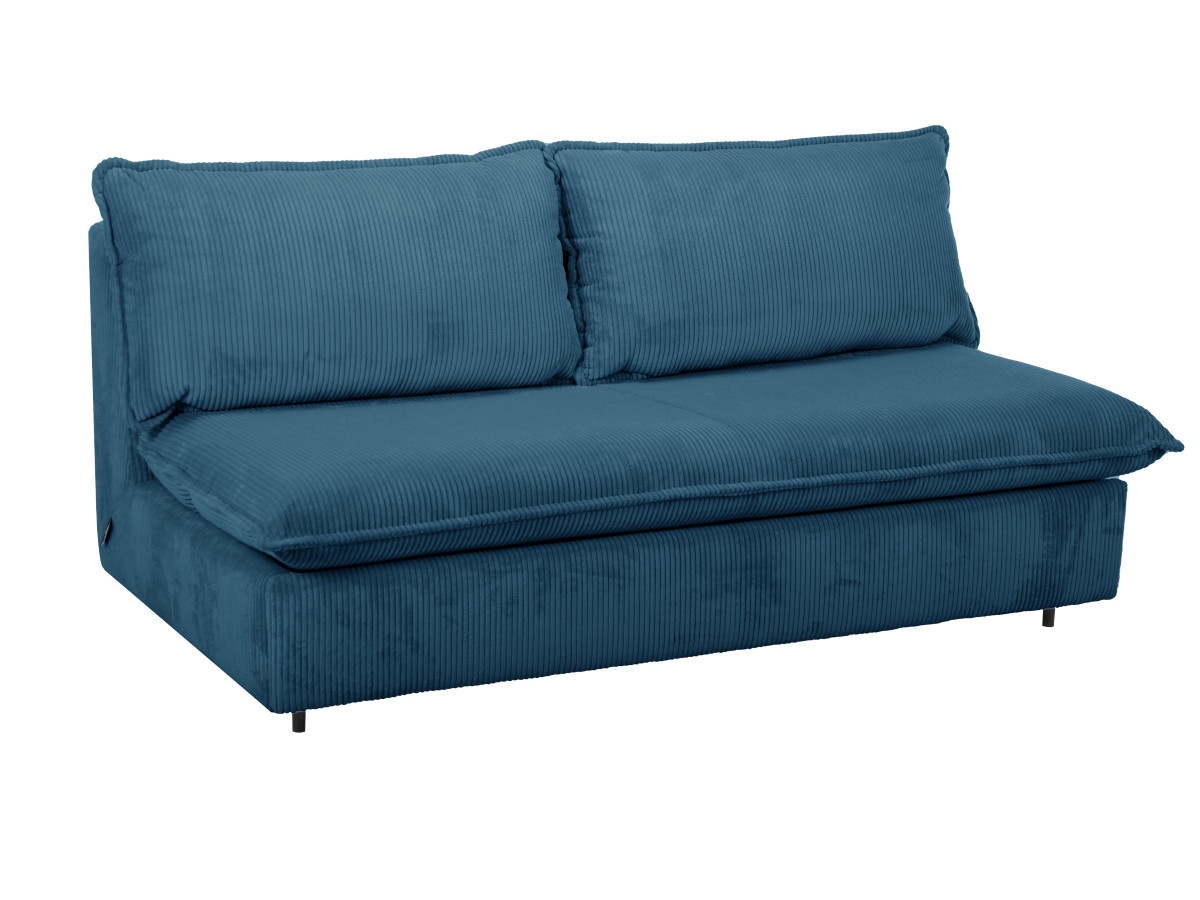 Rozkładana sofa prosta z systemem szybkiego rozkładania ISADORA sztruks