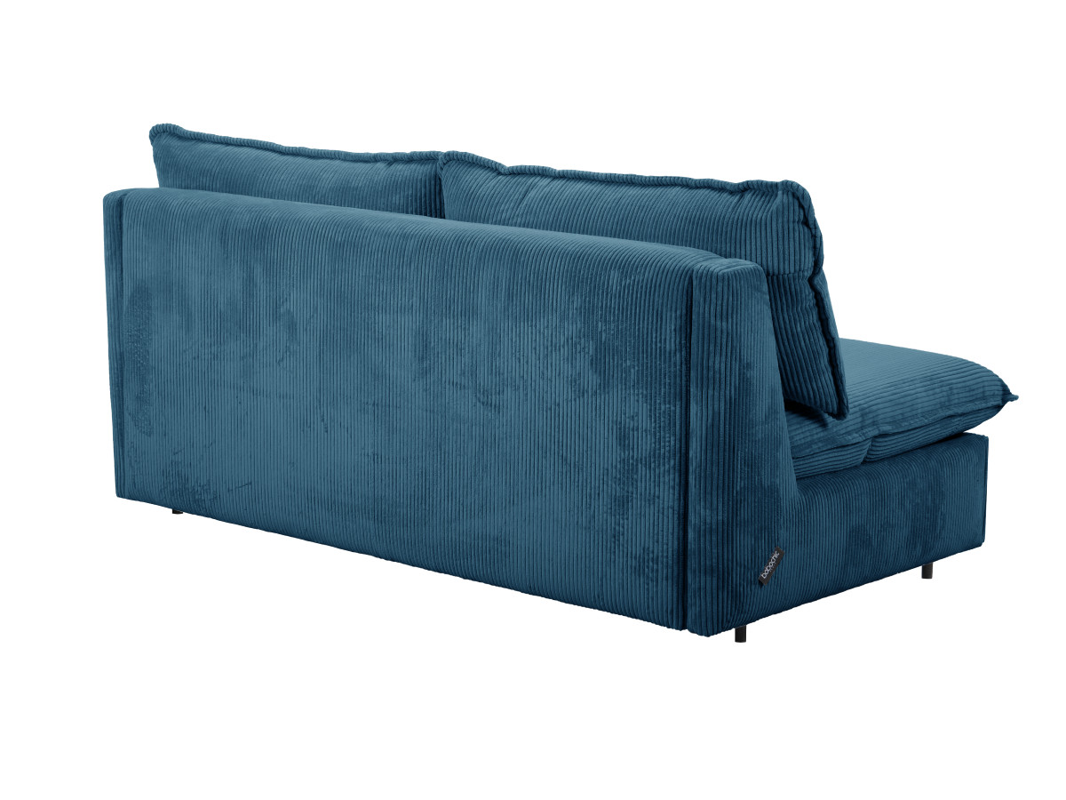 Rozkładana sofa prosta z systemem szybkiego rozkładania ISADORA sztruks