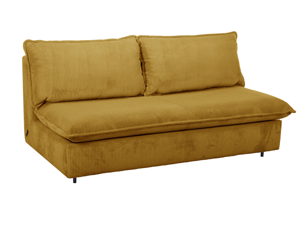 Rozkładana sofa prosta z systemem szybkiego rozkładania ISADORA sztruks