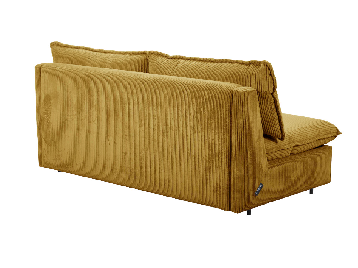 Rozkładana sofa prosta z systemem szybkiego rozkładania ISADORA sztruks