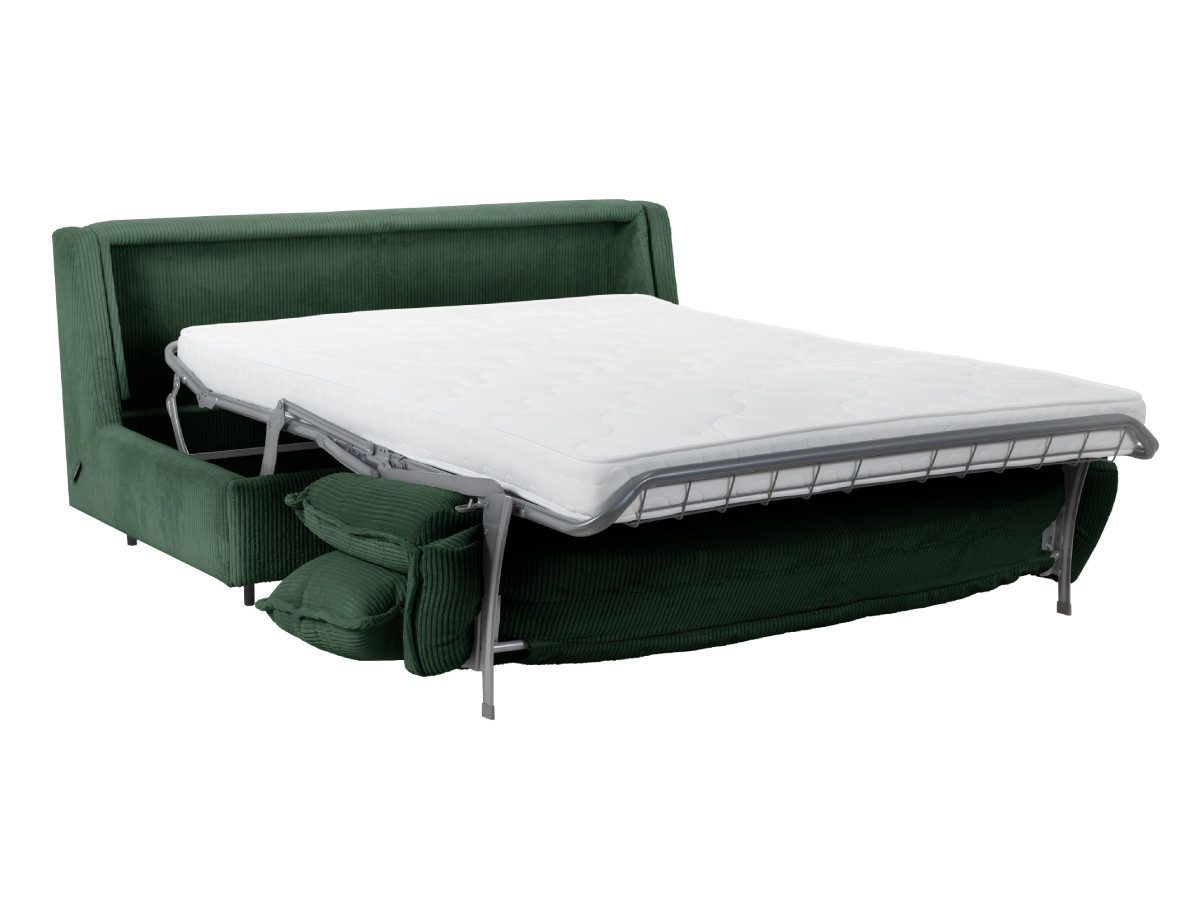 Rozkładana sofa prosta z systemem szybkiego rozkładania ISADORA sztruks