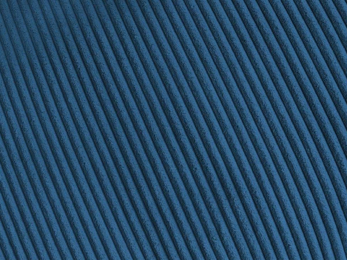 Canapé droit convertible ISADORA velours côtelé bleu foncé — vue 5