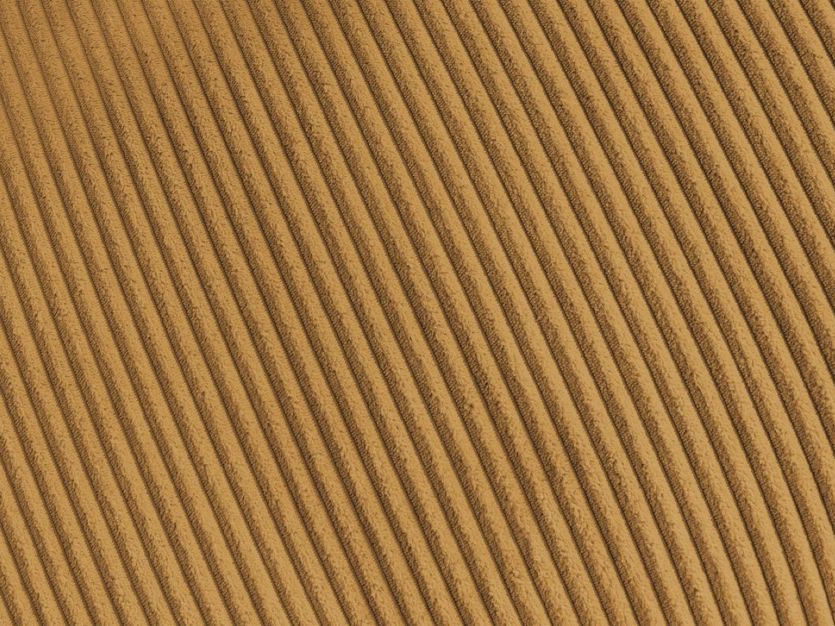 Canapé droit convertible ISADORA velours côtelé jaune — vue 5