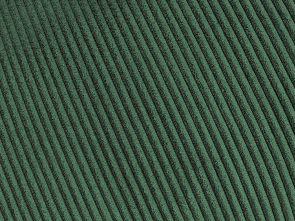 Canapé droit convertible ISADORA velours côtelé vert — vue 5