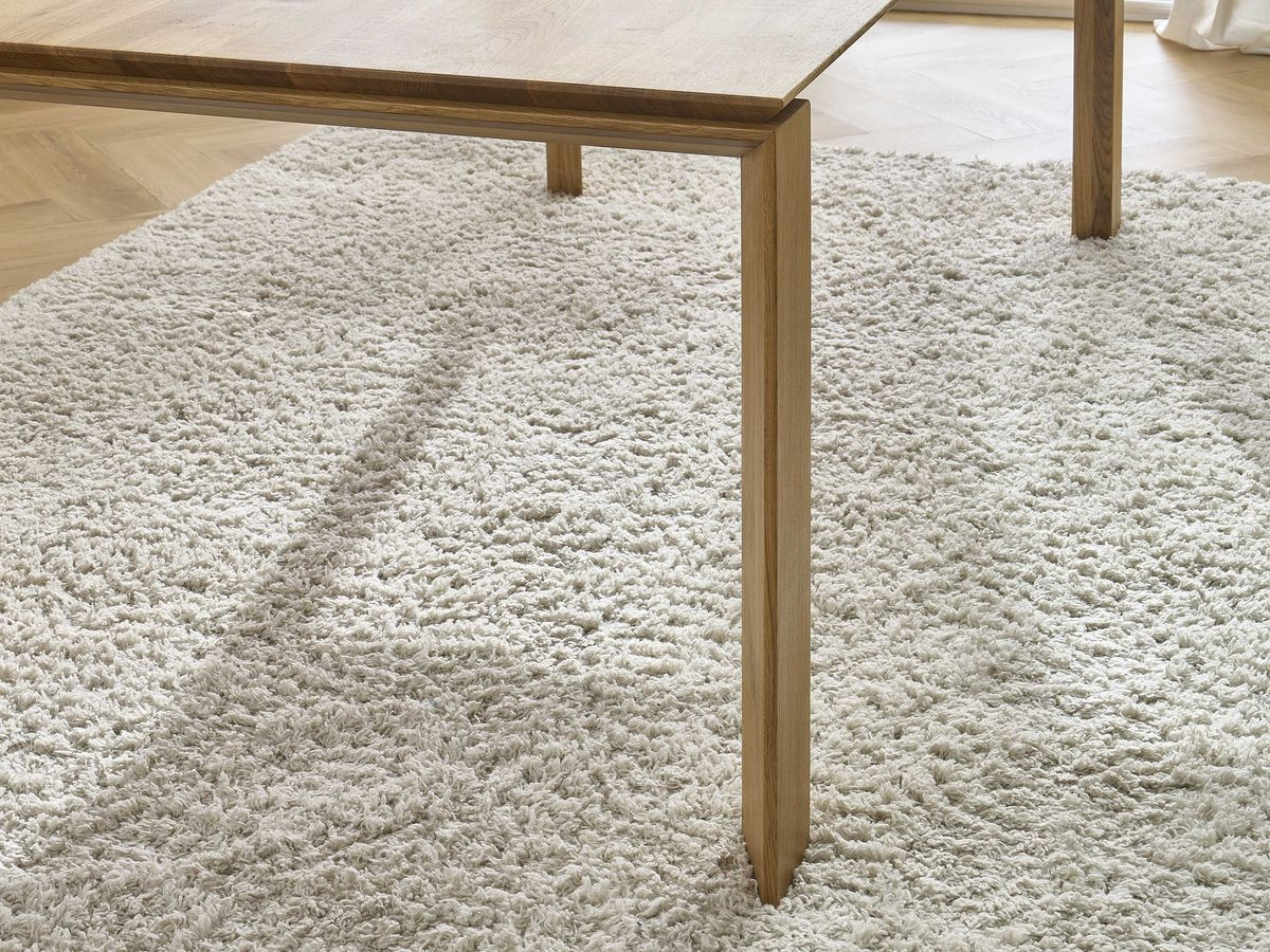 Canapé d'angle fixe EVEREST tissu chiné - Orange - Angle droit - 10 coussins