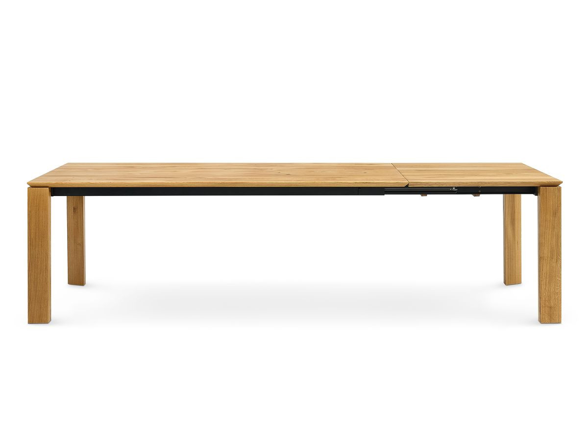 Hortense uitschuifbare eettafel in massief eikenhout