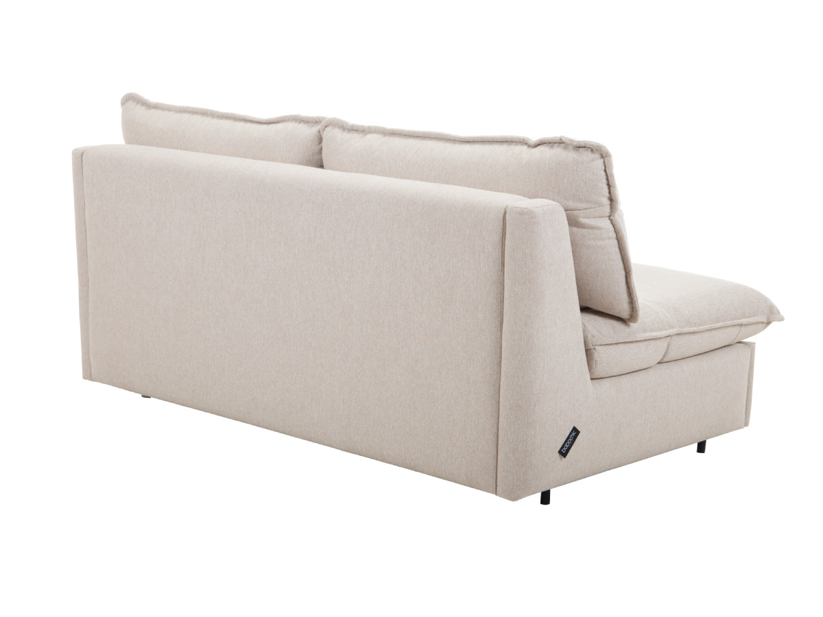 Rozkładana sofa prosta z systemem szybkiego rozkładania ISADORA tkanina melanżowa