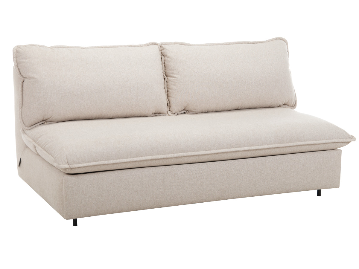Rozkładana sofa prosta z systemem szybkiego rozkładania ISADORA tkanina melanżowa