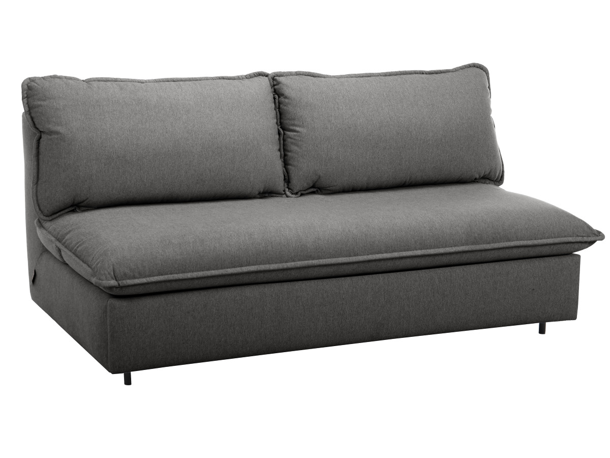 Rozkładana sofa prosta z systemem szybkiego rozkładania ISADORA tkanina melanżowa