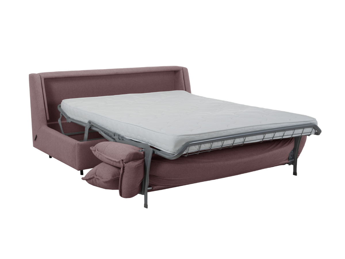 Rozkładana sofa prosta z systemem szybkiego rozkładania ISADORA tkanina melanżowa