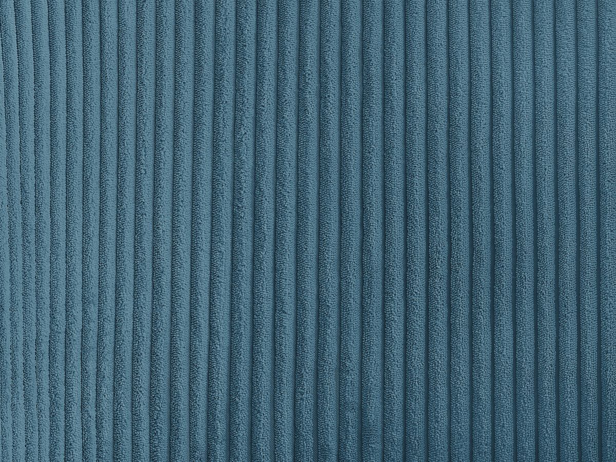 LALIE stoel in corduroy stof en zwarte metalen poten