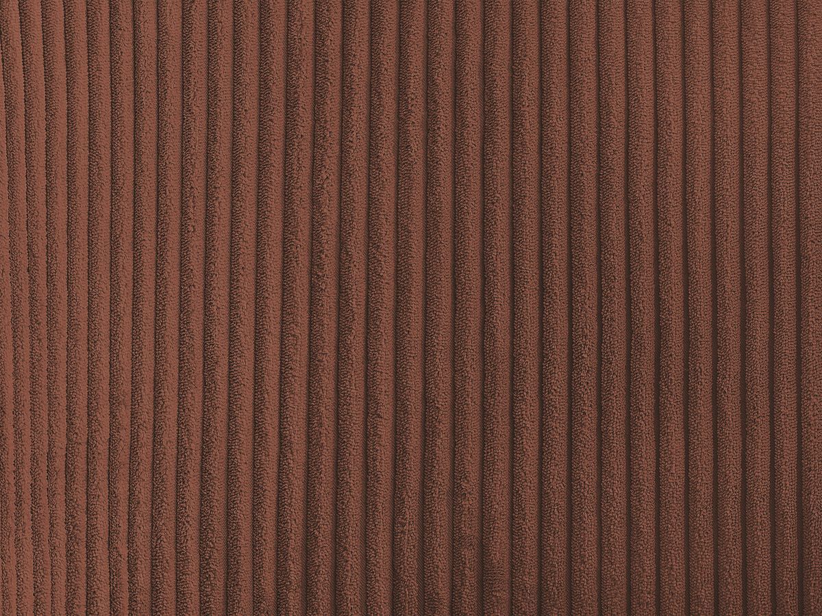 LALIE stoel in corduroy stof en zwarte metalen poten
