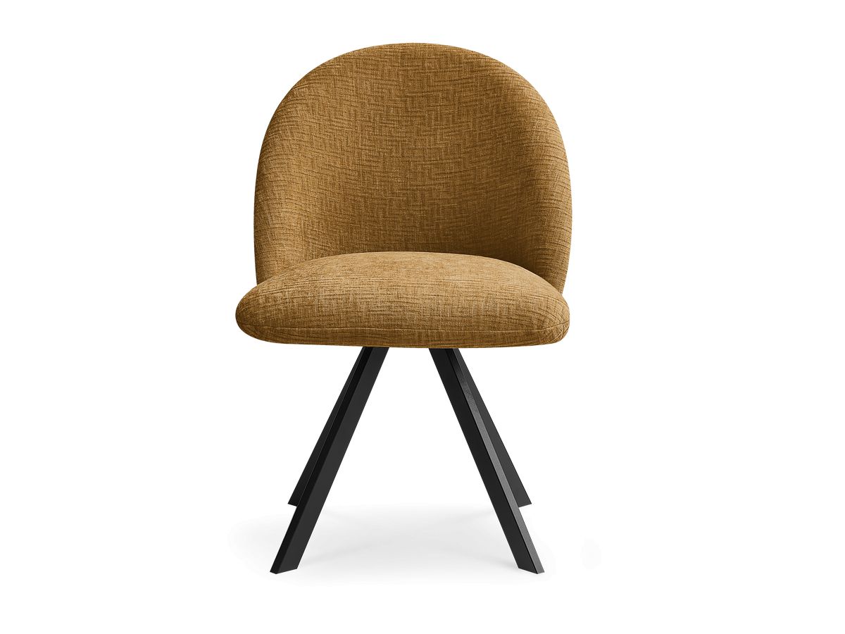 Chaise LALIE tissu texturé et pieds étoile