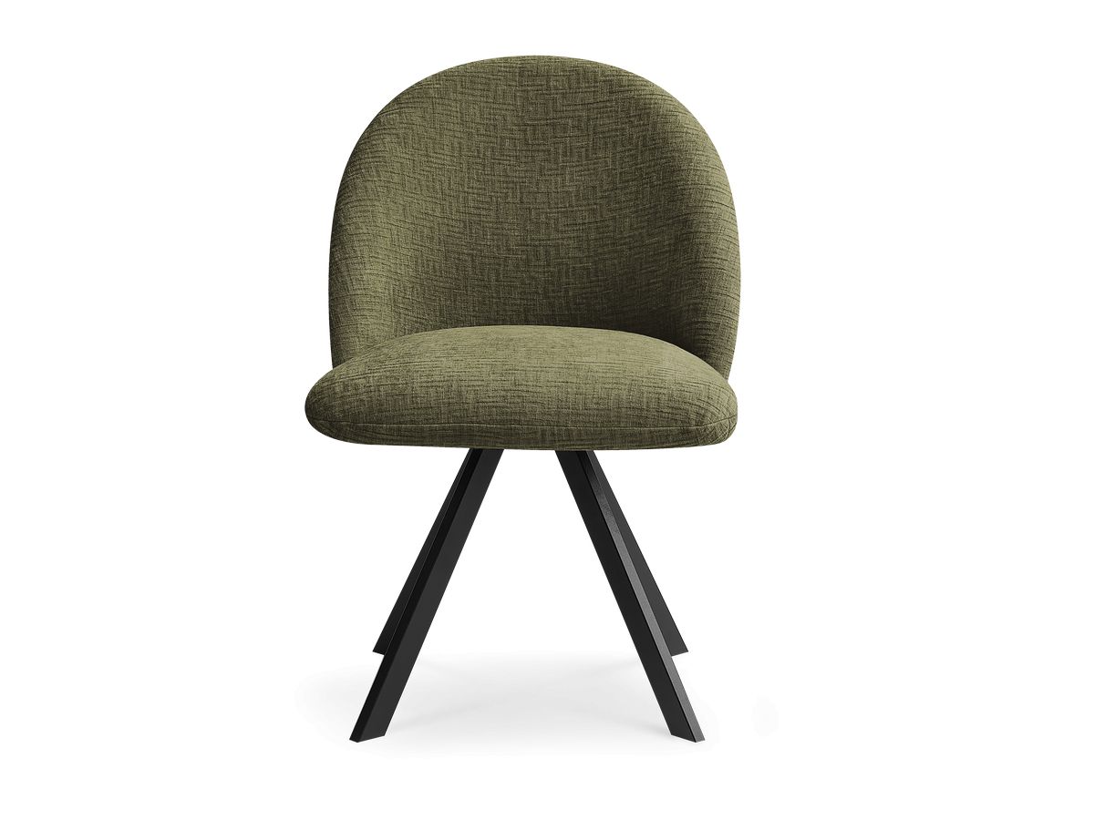 Chaise LALIE tissu texturé et pieds étoile