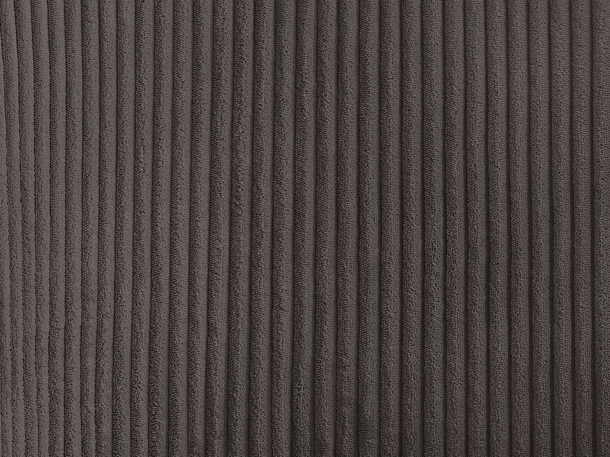 Lot de chaises LALIE tissu velours côtelé et pieds métal noir