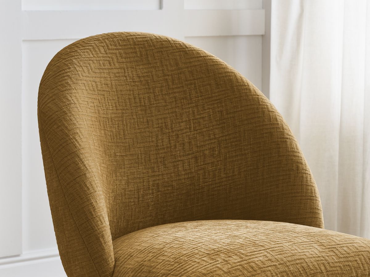 Set LALIE-stoelen met structuurstof en stervormige poten