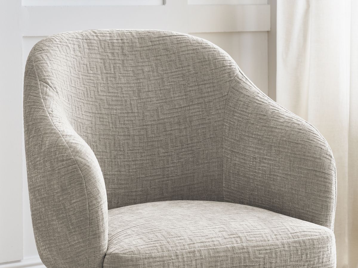 Lot de chaises SOPHIE tissu texturé et pieds étoile