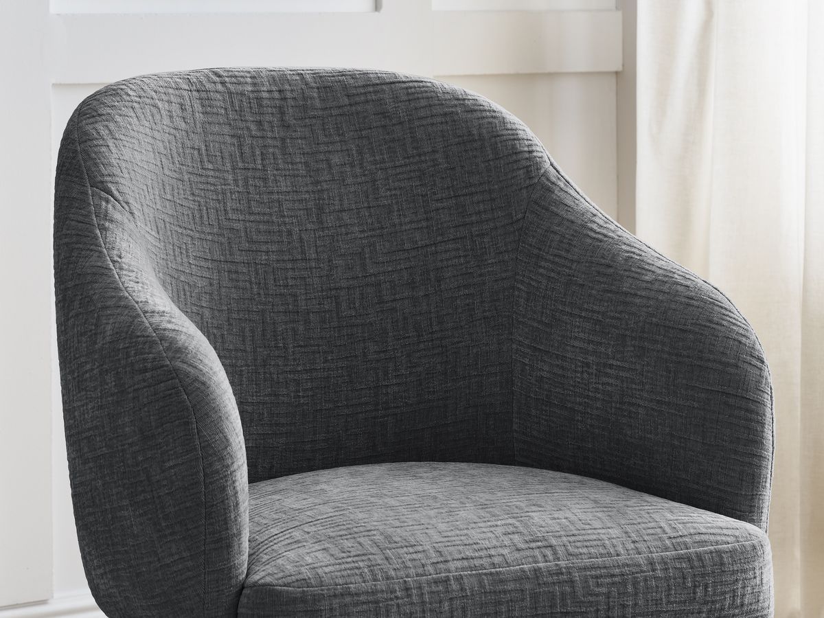 Lot de chaises SOPHIE tissu texturé et pieds étoile